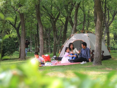 济南首批47处试点公园绿地开放共享,可开展露营、运动、阅读等多项活动